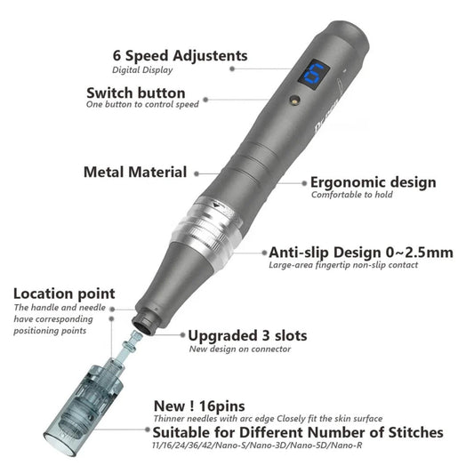 Dr Pen M8 Cordless Microneedling Pen - Contains 10 Cartridges